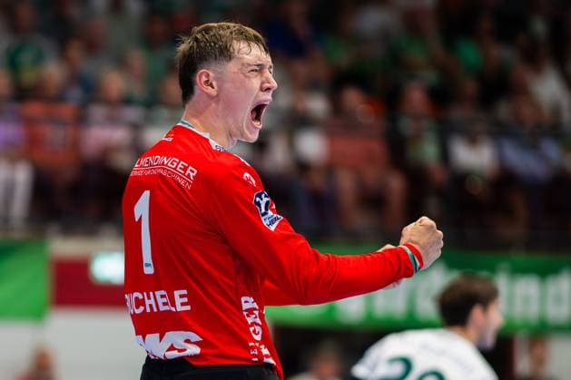 31.08.2025 - Handball, 2025 2026, 1. Bundesliga, 1. Spieltag, GWD Minden - Frisch auf Göppingen: Julian Buchele (Göppingen)