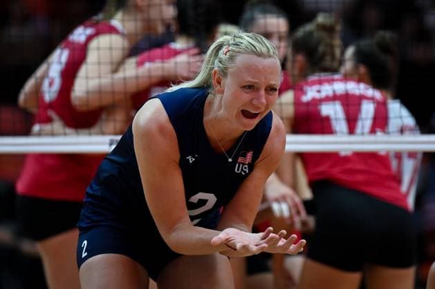 US v Canada - FIVB Women’s World Volleyball Championship BANGKOK, THAILAND - SEPTEMBER 01: Jordyn Poulter (2) of US in action during the FIVB Women s World Volleyball Championship match between US and Canada at Huamark Indoor Stadium in Bangkok, Thailand on September, 2025. Mustafa Hatipoglu Anadolu Banghok Thailand. Editorial use only. Please get in touch for any other usage.  Copyright: x2025xAnadoluxMustafaxHatipoglux