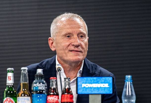 Fussball, Herren, Saison 2025 26, 2. Bundesliga, Hertha BSC, Pressekonferenz zur Vorstellung des neuen Geschäftsführers, im Bild: Geschäftsführer Dr. Peter Görlich (Hertha BSC), 01.09. 2025,