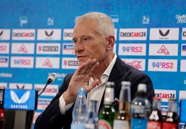 Deutschland, Berlin, Sportpark, GER, 2.FBL, Hertha BSC, Pressekonferenz: Vorstellung von Geschäftsführer Dr. Peter Görlich, Foto: Hertha BSC Geschäftsführer Dr. Peter Görlich