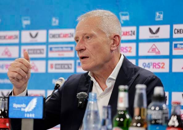 Deutschland, Berlin, Sportpark, GER, 2.FBL, Hertha BSC, Pressekonferenz: Vorstellung von Geschäftsführer Dr. Peter Görlich, Foto: Hertha BSC Geschäftsführer Dr. Peter Görlich