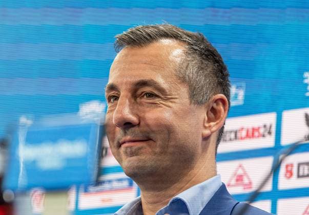 Fussball, Herren, Saison 2025 26, 2. Bundesliga, Hertha BSC, Pressekonferenz zur Vorstellung des neuen Geschäftsführers, im Bild: Geschäftsführer Ralf Huschen (Hertha BSC), 01.09. 2025,