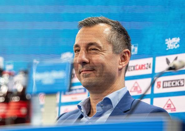 Fussball, Herren, Saison 2025 26, 2. Bundesliga, Hertha BSC, Pressekonferenz zur Vorstellung des neuen Geschäftsführers, im Bild: Geschäftsführer Ralf Huschen (Hertha BSC), 01.09. 2025,