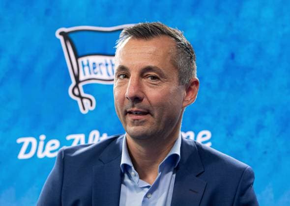 Fussball, Herren, Saison 2025 26, 2. Bundesliga, Hertha BSC, Pressekonferenz zur Vorstellung des neuen Geschäftsführers, im Bild: Geschäftsführer Ralf Huschen (Hertha BSC), 01.09. 2025,