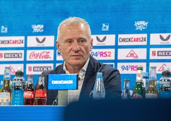 Fussball, Herren, Saison 2025 26, 2. Bundesliga, Hertha BSC, Pressekonferenz zur Vorstellung des neuen Geschäftsführers, im Bild: Geschäftsführer Dr. Peter Görlich (Hertha BSC), 01.09. 2025,