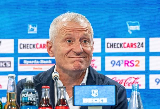 Fussball, Herren, Saison 2025 26, 2. Bundesliga, Hertha BSC, Pressekonferenz zur Vorstellung des neuen Geschäftsführers, im Bild: Geschäftsführer Dr. Peter Görlich (Hertha BSC), 01.09. 2025,