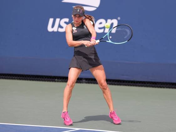 Julia Stusek (GER), Maedchen Einzel, Girls Singles, US Open Championships 2023, USTA Billie Jean King National Tennis Center, Flushing Meadows, New York, USA . Copyright: xJuergenxHasenkopfx