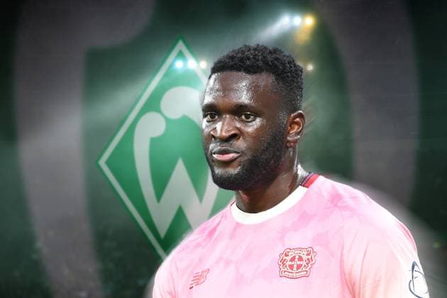 ACHTUNG FOTOMONTAGE: Bayer Leverkusen verleiht Victor BONIFACE (LEV) an Werder Bremen. ARCHIVFOTO. Â