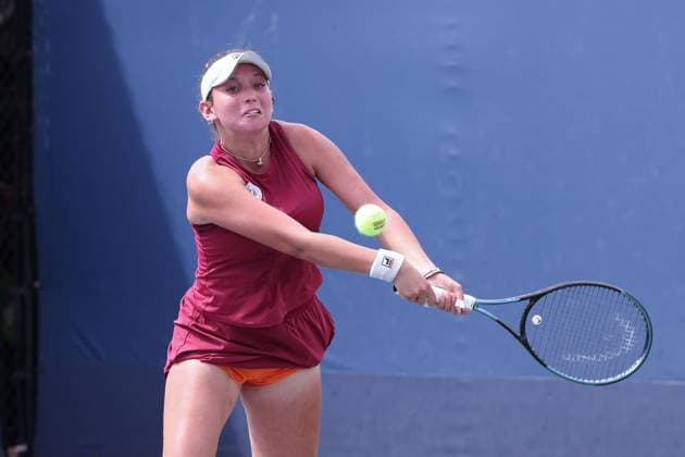 Sonja Zhenikhova (GER), Maedchen Einzel, Girls Singles, US Open Championships 2023, USTA Billie Jean King National Tennis Center, Flushing Meadows, New York, USA . Copyright: xJuergenxHasenkopfx