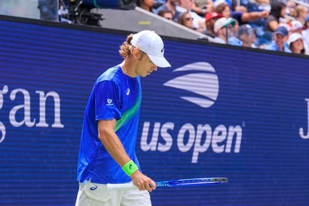 September 1, 2025, Flushing Meadows, New York, USA: Alex de Minaur during a match against Leandro Riedi on Day 9 of the 2025 US Open at USTA Billie Jean King National Tennis Center on Monday September 1, 2025 in the Flushing neighborhood of the Queens borough of New York City. JAVIER ROJAS PI Flushing Meadows USA - ZUMAp124 20250901_zaa_p124_035 Copyright: xJavierxRojasx