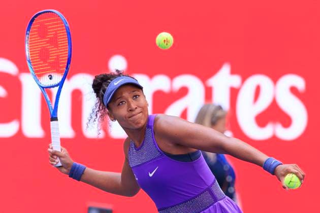 September 1, 2025, Flushing Meadows, New York, USA: Naomi Osaka hits autograph balls to fans after winning her match against Coco Gauff on Day 9 of the 2025 US Open at USTA Billie Jean King National Tennis Center on Monday September 1, 2025 in the Flushing neighborhood of the Queens borough of New York City. JAVIER ROJAS PI Flushing Meadows USA - ZUMAp124 20250901_zaa_p124_063 Copyright: xJavierxRojasx