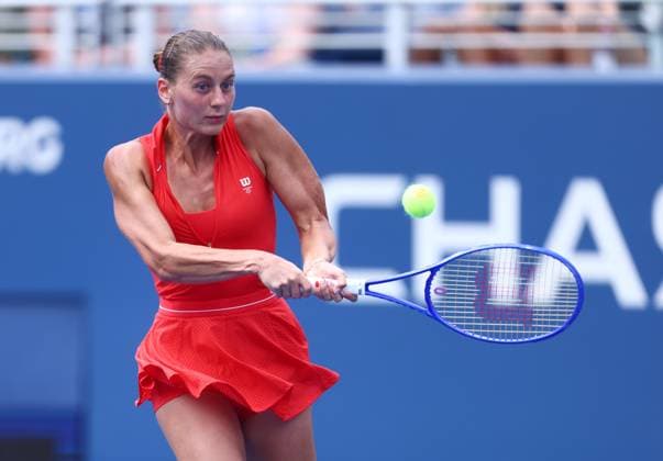 2025 US Open Tennis Championships, Day Nine, Billy Jean-King Tennis Centre, Flushing Meadows, New York, USA, 01 09 2025 Marta Kostyuk (UKR) in action during her fourth round match against Karolina Muchova (CZE) in the 2025 US Open at Flushing Meadows New York Billy Jean King Tennis Centre, Flushing Meadows New York USA Copyright: xMarkxGreenwoodx