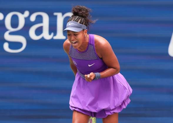 Naomi Osaka macht die Faust und jubelt,Jubel, Freude,Emotion, US Open Championships 2023, USTA Billie Jean King National Tennis Center, Flushing Meadows, New York, USA . Copyright: xJuergenxHasenkopfx