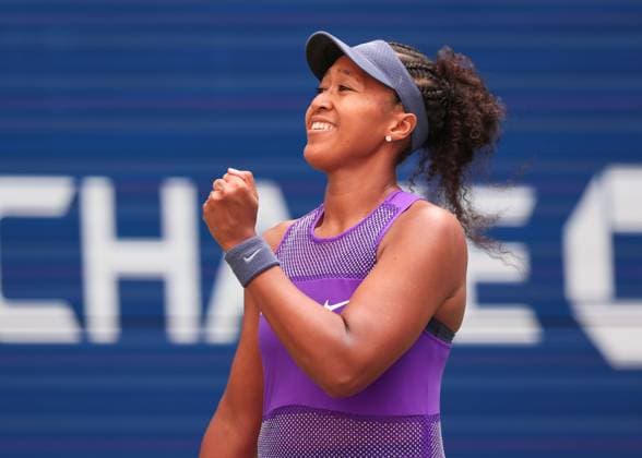 Naomi Osaka macht die Faust und jubelt,Jubel,Freude, Emotion, US Open Championships 2023, USTA Billie Jean King National Tennis Center, Flushing Meadows, New York, USA . Copyright: xJuergenxHasenkopfx