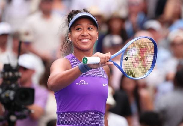 Naomi Osaka bedankt sich bei den Zuschauern, Fans nach dem Sieg, US Open Championships 2023, USTA Billie Jean King National Tennis Center, Flushing Meadows, New York, USA . Copyright: xJuergenxHasenkopfx