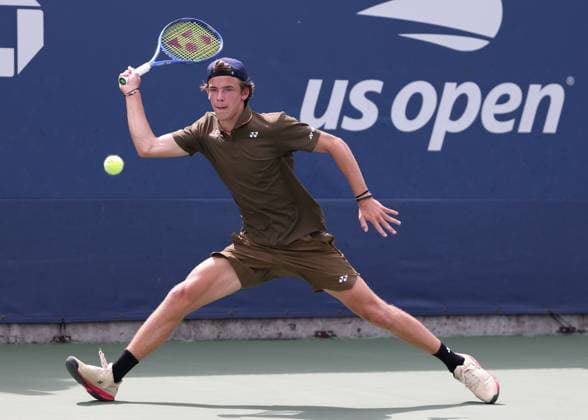 Niels McDonald (GER), Jungen Einzel, Boys Singles US Open Championships 2023, USTA Billie Jean King National Tennis Center, Flushing Meadows, New York, USA . Copyright: xJuergenxHasenkopfx
