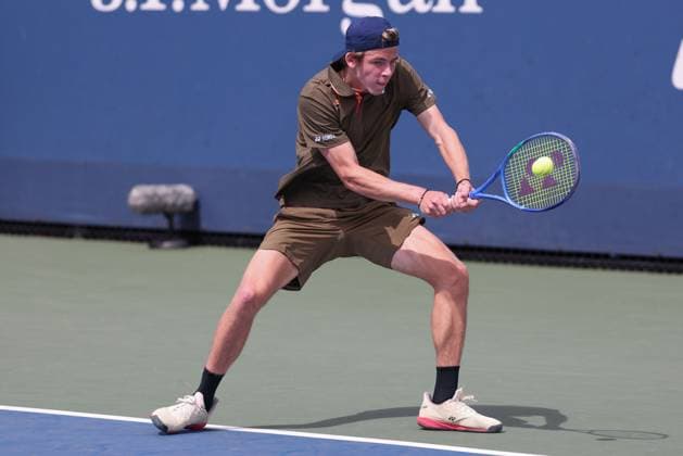 Niels McDonald (GER), Jungen Einzel, Boys Singles US Open Championships 2023, USTA Billie Jean King National Tennis Center, Flushing Meadows, New York, USA . Copyright: xJuergenxHasenkopfx