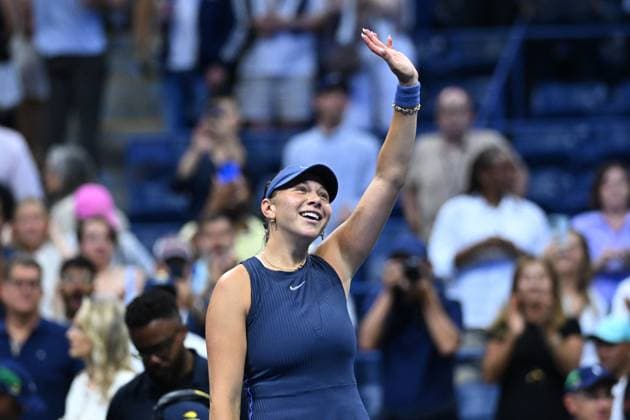 US Open - Fourth Round Amanda Anisimova (USA) during her fourth round match at the 2025 US Open at Billie Jean National Tennis Center in New York City, NY, USA, on September 1, 2025. Photo by Corinne Dubreuil ABACAPRESS.COM New York City United States  Copyright: xDubreuilxCorinne ABACAx
