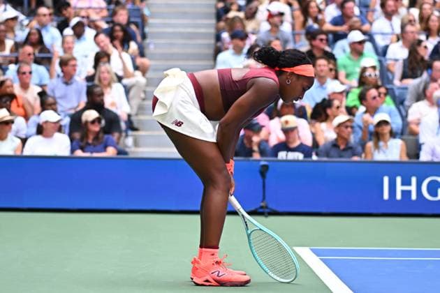 US Open - Fourth Round Coco Gauff (USA) during her fourth round match at the 2025 US Open at Billie Jean National Tennis Center in New York City, NY, USA, on September 1, 2025. Photo by Corinne Dubreuil ABACAPRESS.COM New York City United States  Copyright: xDubreuilxCorinne ABACAx