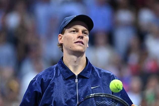 US Open - Fourth Round Jannik Sinner (ITA) during his fourth round match at the 2025 US Open at Billie Jean National Tennis Center in New York City, NY, USA, on September 1, 2025. Photo by Corinne Dubreuil ABACAPRESS.COM New York City United States  Copyright: xDubreuilxCorinne ABACAx