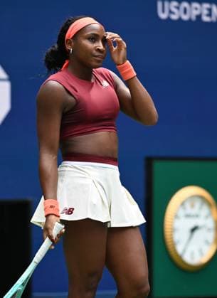 FLUSHING NY- SEPTEMBER 01: Coco Gauff Vs Naomi Osaka On Arthur Ashe Stadium at the USTA Billie Jean King National Tennis Center on September 1, 2025 in Flushing Queens. Copyright: xmpi04x