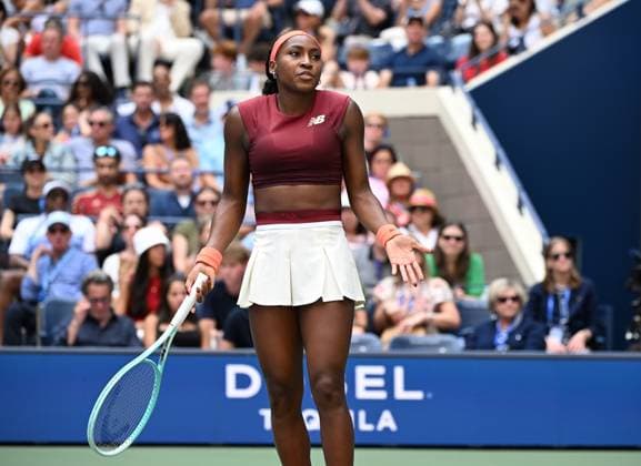 FLUSHING NY- SEPTEMBER 01: Coco Gauff Vs Naomi Osaka On Arthur Ashe Stadium at the USTA Billie Jean King National Tennis Center on September 1, 2025 in Flushing Queens. Copyright: xmpi04x