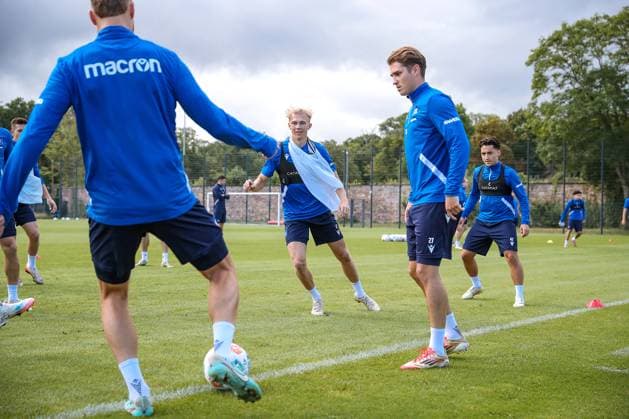 02.09.2025, Fußball, Training Karlsruher SC, 2. Fußball Bundesliga, Trainingsplatz am BBBank Wildpark Stadion Karlsruhe, Saison 2025 2026: Leon Opitz (KSC 17) Baden-Württemberg Deutschland