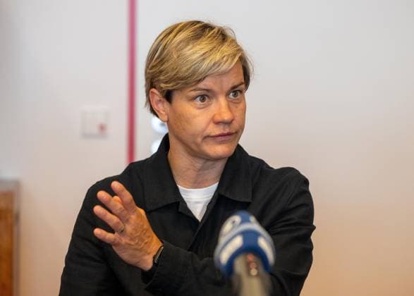 Fußball, Herren, Saison 2025 2026, Google Pixel Frauen-Bundesliga, 1. FC Union Berlin, Medienrunde mit Jennifer Zietz (Geschäftsführerin Profifußball Frauen 1. FC Union Berlin), 03.09. 2025, Copyright: xMatthiasxKochx