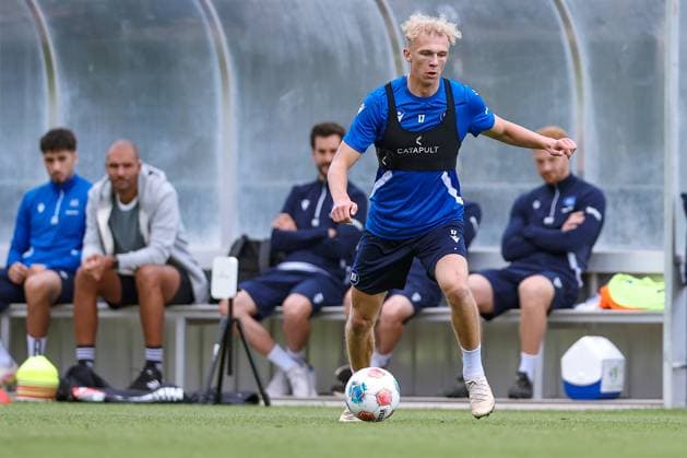 02.09.2025, Fußball, Training Karlsruher SC, 2. Fußball Bundesliga, Trainingsplatz am BBBank Wildpark Stadion Karlsruhe, Saison 2025 2026: Leon Opitz (KSC 17) Baden-Württemberg Deutschland