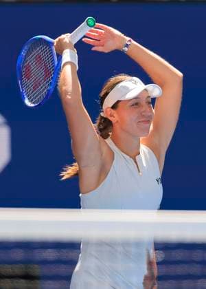 September 2, 2025, Flushing Meadows, New York, USA: Jessica Pegula reacts after defeating Barbora Krejcikova on Day 10 of the 2025 US Open at USTA Billie Jean King National Tennis Center on Tuesday September 2, 2025 in the Flushing neighborhood of the Queens borough of New York City. JAVIER ROJAS PI Flushing Meadows USA - ZUMAp124 20250902_zaa_p124_003 Copyright: xJavierxRojasx