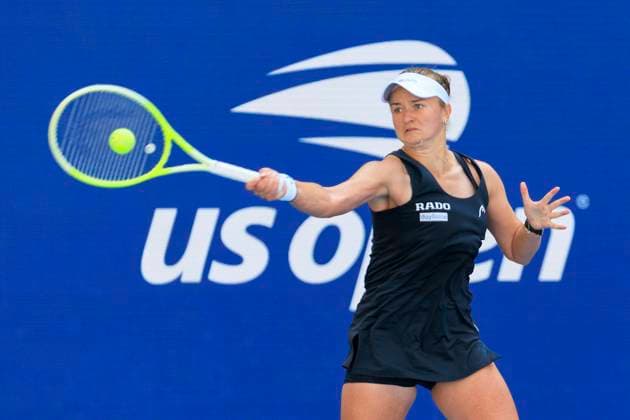 September 2, 2025, Flushing Meadows, New York, USA: Barbora Krejcikova hits a forehand return during a match against Jessica Pegula on Day 10 of the 2025 US Open at USTA Billie Jean King National Tennis Center on Tuesday September 2, 2025 in the Flushing neighborhood of the Queens borough of New York City. JAVIER ROJAS PI Flushing Meadows USA - ZUMAp124 20250902_zaa_p124_012 Copyright: xJavierxRojasx