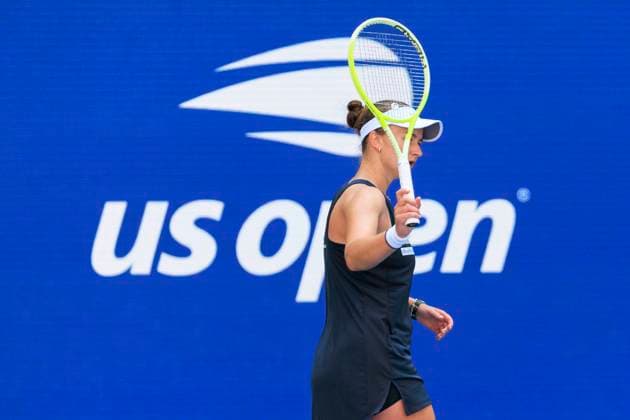 September 2, 2025, Flushing Meadows, New York, USA: Jessica Pegula reacts a net ball during a match against Barbora Krejcikova on Day 10 of the 2025 US Open at USTA Billie Jean King National Tennis Center on Tuesday September 2, 2025 in the Flushing neighborhood of the Queens borough of New York City. JAVIER ROJAS PI Flushing Meadows USA - ZUMAp124 20250902_zaa_p124_014 Copyright: xJavierxRojasx