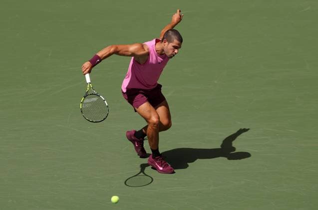 Carlos Alcaraz of Spain in action 2025 US Open, Day Ten, USTA Billie Jean King National Tennis Center, New York, USA - 02 Sept 2025New York USTA Billie Jean King National T New York (NY) United States of America  Copyright: xEllaxLing Shutterstockx 15458343v