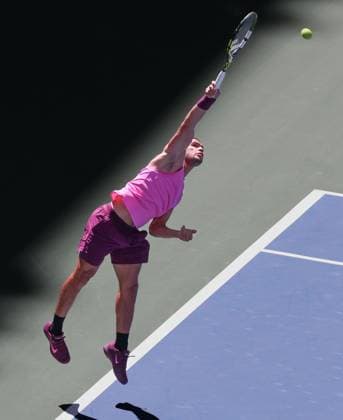 Carlos Alcaraz (ESP), von oben, US Open Championships 2023, USTA Billie Jean King National Tennis Center, Flushing Meadows, New York, USA . Copyright: xJuergenxHasenkopfx
