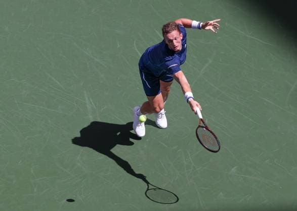 Jiri Lehecka (CZE), von oben, US Open Championships 2023, USTA Billie Jean King National Tennis Center, Flushing Meadows, New York, USA . Copyright: xJuergenxHasenkopfx