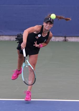 Julia Stusek, Maedchen Einzel, Girls Singles, US Open Championships 2023, USTA Billie Jean King National Tennis Center, Flushing Meadows, New York, USA . Copyright: xJuergenxHasenkopfx
