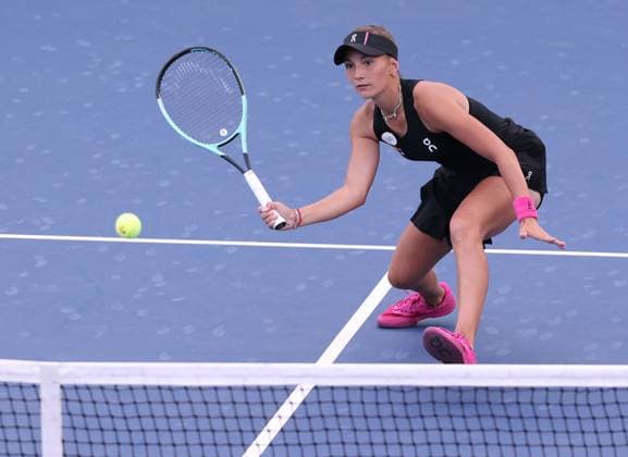 Julia Stusek, Maedchen Einzel, Girls Singles, US Open Championships 2023, USTA Billie Jean King National Tennis Center, Flushing Meadows, New York, USA . Copyright: xJuergenxHasenkopfx