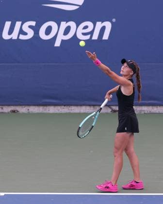 Julia Stusek, Maedchen Einzel, Girls Singles, US Open Championships 2023, USTA Billie Jean King National Tennis Center, Flushing Meadows, New York, USA . Copyright: xJuergenxHasenkopfx