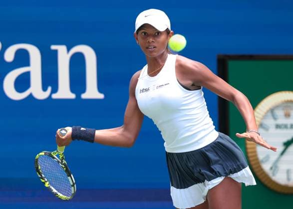 Maaya Rajeshwaran Revathi (IND), Maedchen Einzel, Girls Singles US Open Championships 2023, USTA Billie Jean King National Tennis Center, Flushing Meadows, New York, USA . Copyright: xJuergenxHasenkopfx