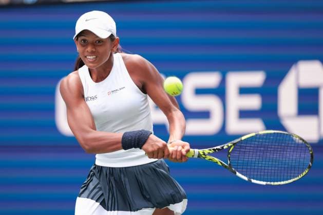 Maaya Rajeshwaran Revathi (IND), Maedchen Einzel, Girls Singles US Open Championships 2023, USTA Billie Jean King National Tennis Center, Flushing Meadows, New York, USA . Copyright: xJuergenxHasenkopfx
