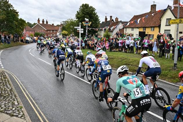 2025 Lloyds Tour of Britain Picture by Bruce Rollinson SWpix.com - 03 06 2025 - Cycling - 2025 Lloyds Tour of Britain - Stage 2: Stowmarket to Stowmarket - The Peloton Copyright: x xSWpix.comx(t axPhotographyxHubxLtd)xBrucexRollinson SWpix.comx SWP-3069-2227