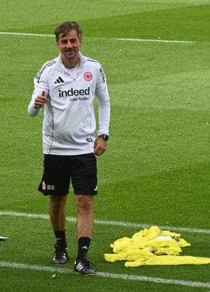 03.09.2025 xhpx Dreieich, Frankfurt am Main Frauen Eintracht Frankfurt Training Frauen Bundesliga Saison 2025 2026 Nikolaos Arnautis Trainer Eintracht Frankfurt Frauen
