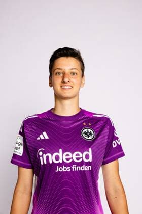 Lina Altenburg - Eintracht Frankfurt Frauen Porträttermin 2025 2026 1. BL Bundesliga Fußball Porträttermin, Headshot, Porträt, Vorstellung, Präsentation, Pressetermin 2025 2026 Studio Shooting Studioshooting