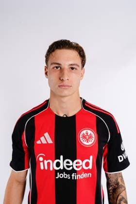 Daniel Starodid - Eintracht Frankfurt II U21, U 21 Porträttermin 2025 2026 Hessenliga Fußball Porträttermin, Headshot, Porträt, Vorstellung, Präsentation, Pressetermin 2025 2026 Studio Shooting Studioshooting