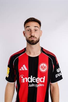 Paul Wünsch - Eintracht Frankfurt II U21, U 21 Porträttermin 2025 2026 Hessenliga Fußball Porträttermin, Headshot, Porträt, Vorstellung, Präsentation, Pressetermin 2025 2026 Studio Shooting Studioshooting
