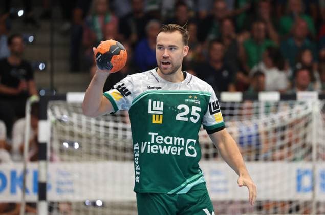 03.09.2025, Deutschland, Göppingen, Handball DAIKIN HBL! Bundesliga Saison 2025 2026, FRISCH AUF! Göppingen vs. Füchse Berlin, Ludvig Jurmala Aström (FAG)
