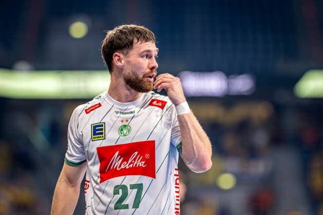 1. Handball-Bundesliga, DAIKIN HBL, Rhein-Neckar Löwen - GWD Minden; 03.09.2025 Max Staar (27; TSV GWD Minden) in Position auf dem Spielfeld Freisteller, Porträt, Einzelbild, Einzelfoto.1. Handball-Bundesliga, Rhein-Neckar Löwen – GWD Minden, Mannheim, SAP Arena, 03.09.2025 1. Handball-Bundesliga, Rhein-Neckar Löwen – GWD Minden, Mannheim, SAP Arena, 03.09.2025 Copyright: xBEAUTIFULxSPORTS Gelhardtx