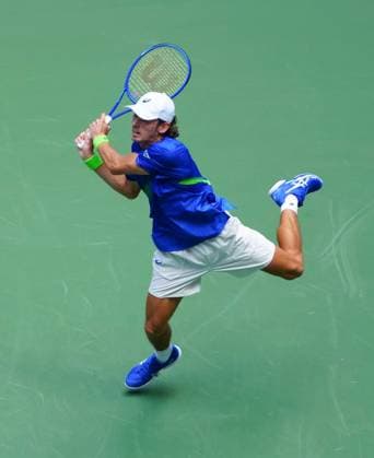 Alex De Minaur in quarter final action 2025 US Open, Day Eleven, USTA Billie Jean King National Tennis Center, New York, USA - 03 Sept 2025New York USTA Billie Jean King National T New York (NY) United States of America  Copyright: xJavierxGarcia Shutterstockx 15458346d