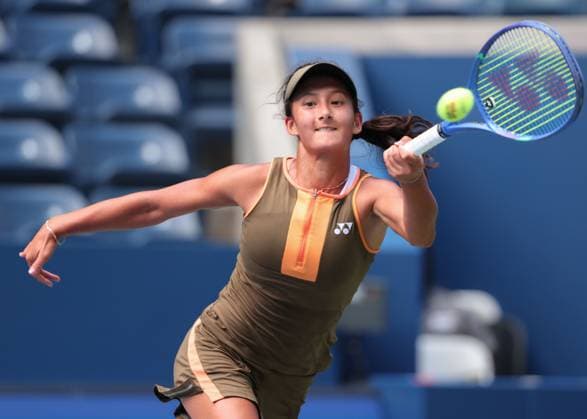 Lea Nilsson (SWE), Maedchen Einzel, Girls Singles, US Open Championships 2023, USTA Billie Jean King National Tennis Center, Flushing Meadows, New York, USA . Copyright: xJuergenxHasenkopfx