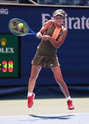 Lea Nilsson (SWE), Maedchen Einzel, Girls Singles, US Open Championships 2023, USTA Billie Jean King National Tennis Center, Flushing Meadows, New York, USA . Copyright: xJuergenxHasenkopfx